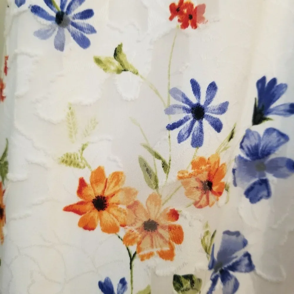 ELLE L‎ Sleeveless Floral Ruffle Halter Belted Dress BLOOMING BEAUTY Hi Low